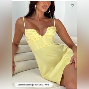 Princess Polly Yellow Mini Dress
